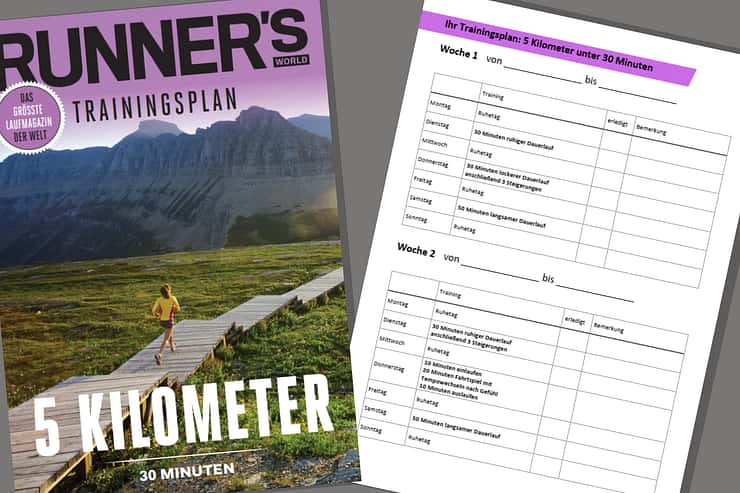 5 Kilometer unter 30 Minuten – 8-Wochen-Laufplan