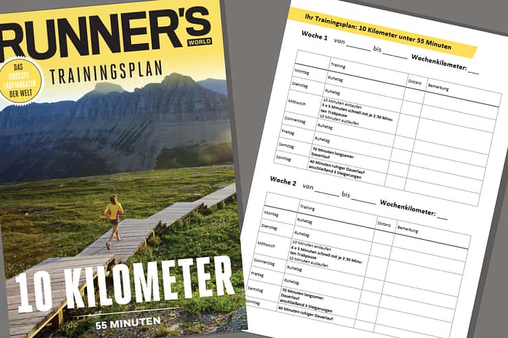 10 Kilometer unter 55 Minuten – 12-Wochen-Laufplan