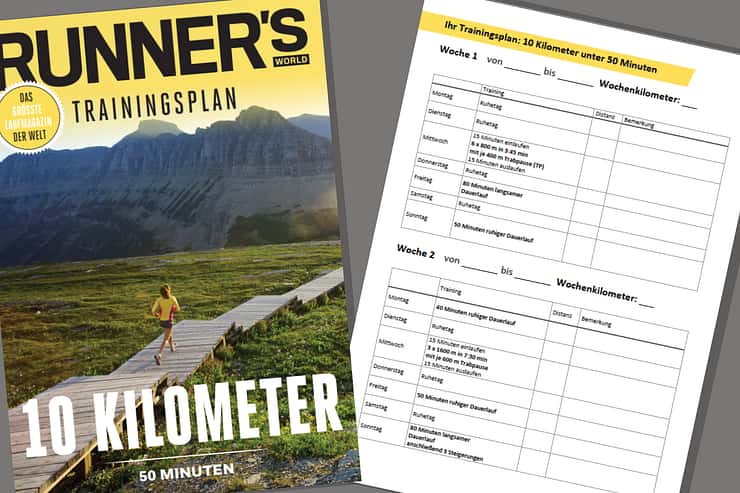 10 Kilometer unter 50 Minuten – 12-Wochen-Laufplan