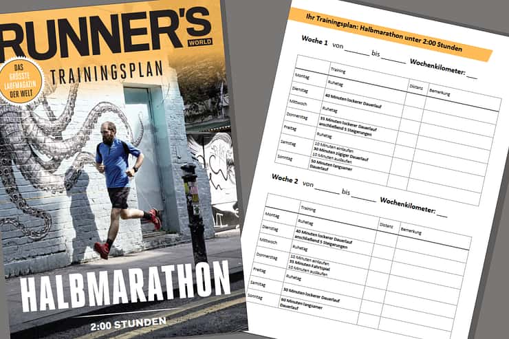 Halbmarathon unter 2:00 Stunden – 12-Wochen-Laufplan