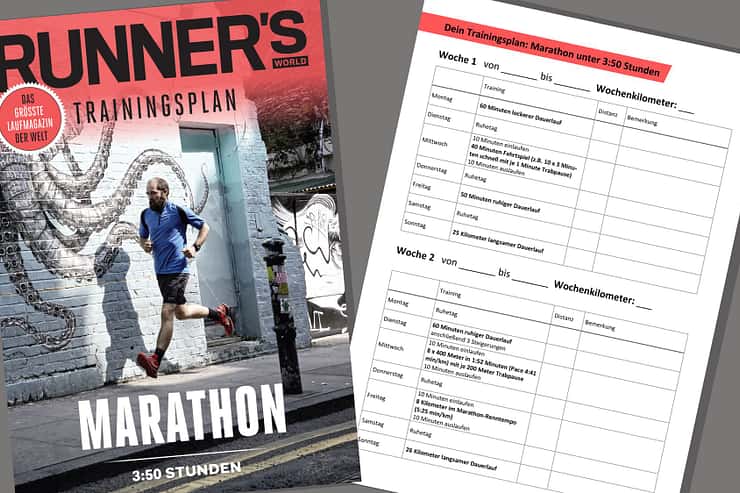 Marathon unter 3:50 Stunden – 12-Wochen-Laufplan
