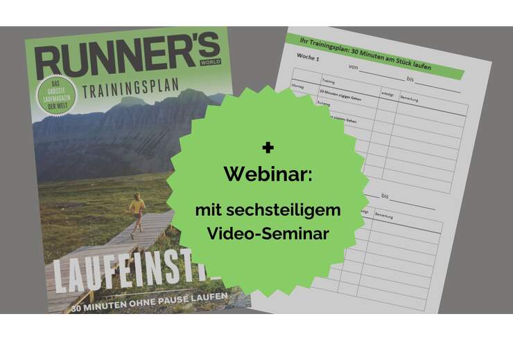 Gesunder Laufeinstieg: 30 Minuten laufen – 12-Wochen-Plan plus 6-teiliges Videoseminar